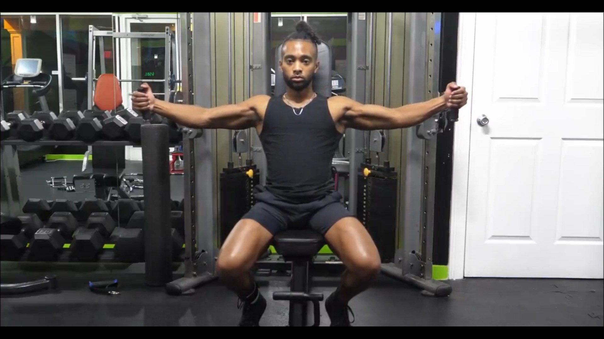 Cable Bench Chest Fly/ فلای سینه سیمکش با نیمکت