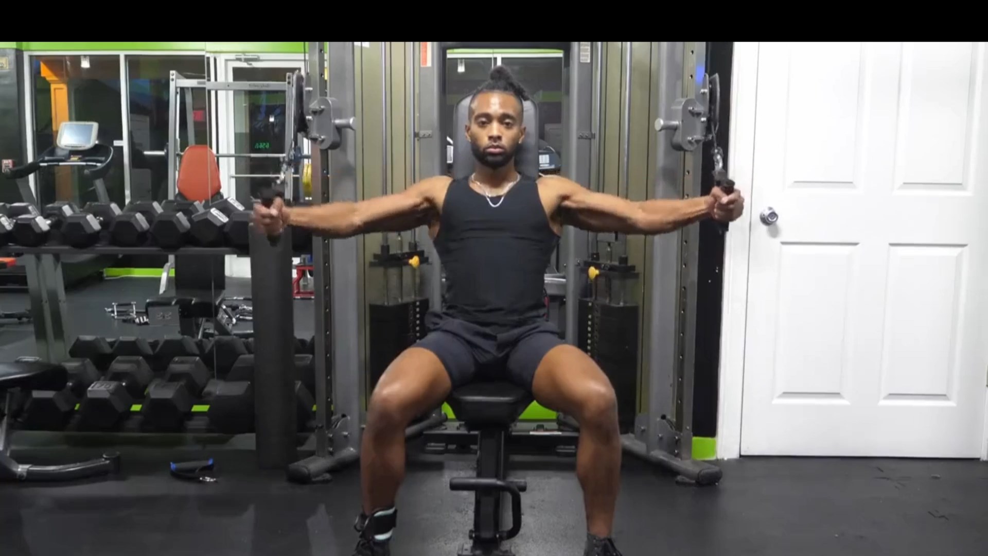 Cable Decline Bench Chest Fly/فلای کراس از بالا